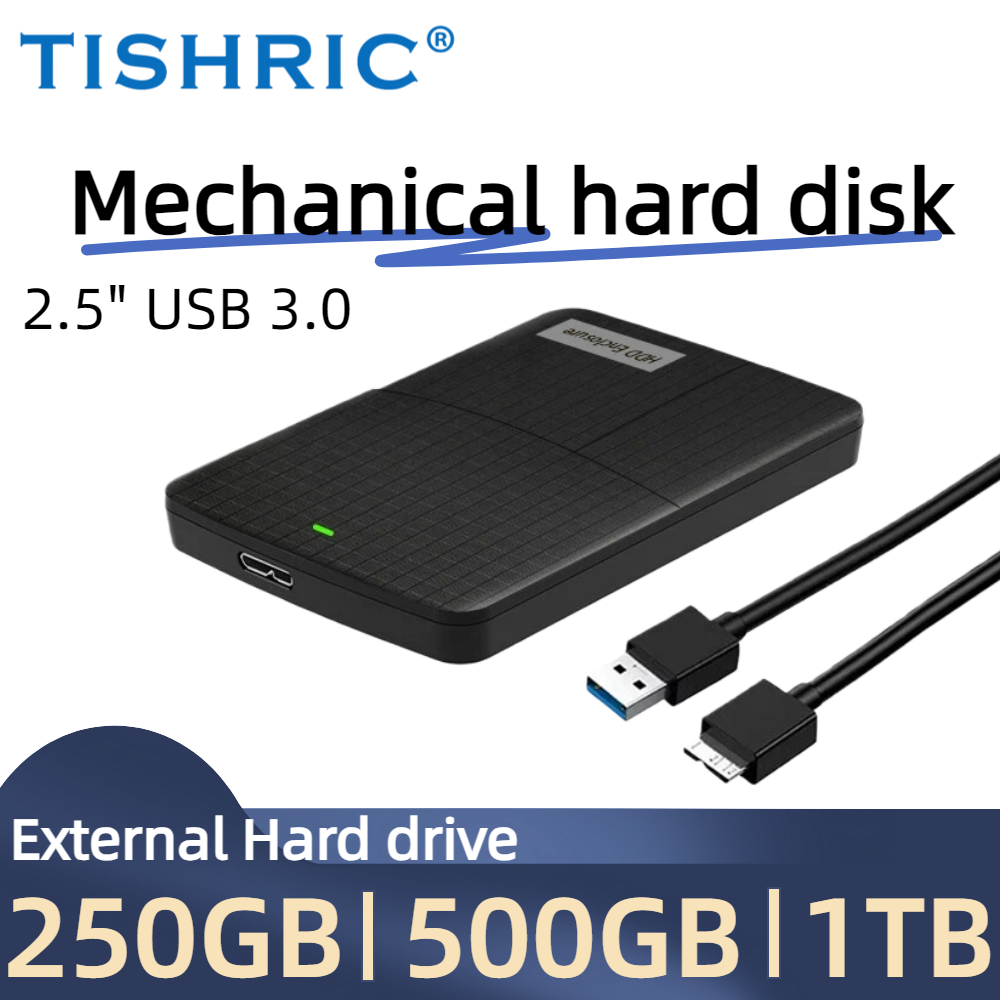 TISHRIC 2.5 Inch External <strong>Hard</strong> <strong>Drive</strong> 500GB <strong>Hard</strong> Disk <strong>HDD</strong> SATA to USB3.0 High Speed Portable <strong>Hard</strong> Disk for PC Laptop TV <strong>PS4</strong> PS5
