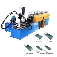 Machine de profilage à grande vitesse pour ossatures métalliques légères, machine de formage à froid pour montants et rails métalliques, machine à fabriquer des profilés en C et en U pour plafonds et murs
