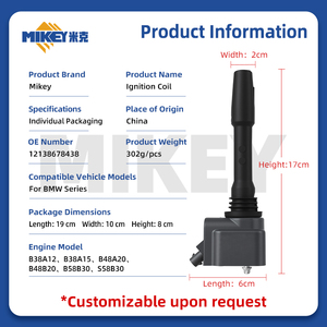 Bobines d'allumage moteur MIKEYA 12138678438 pour <span class=keywords><strong>BMW</strong></span> 325i berline, 325Li XDrive, <span class=keywords><strong>330e</strong></span> hybride, 330i <span class=keywords><strong>Touring</strong></span>, 340i XDrive, 420i XDrive - Product Image 2