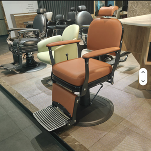 Sillón de Barbería Clásico Tallado de Estilo Chino Nuevo, Personalizado en Color, Estilo Americano, Sillón de Barbería Vintage, Sillón de Barbería Sencillo - Product Image 6