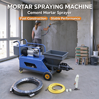 Machine de pulvérisation de mortier pour l'application mondiale de plâtre sur les murs et plafonds intérieurs d'appartements, pour projets de décoration