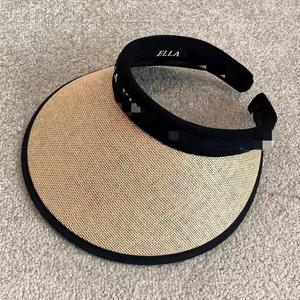 Gorra Visor Negra de Ala Ancha, Protección Solar, Transpirable, para Deportes al Aire Libre de Verano, Unisex para Adultos - Product Image 2