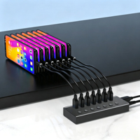Hub d'extension de connectivité USB de bureau, répartiteur multiport USB 3.0 à 7 ports, Plug and Play pour équipement informatique domestique