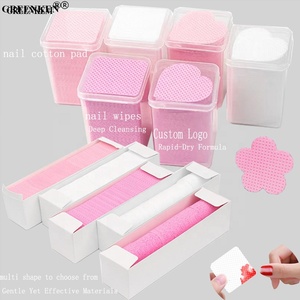 200/500 pièces Lingettes non pelucheuses pour le nettoyage des bouteilles et des bouches, tampons démaquillants pour vernis à ongles <span class=keywords><strong>en</strong></span> boîte, serviettes pour vernis à ongles - Product Image 1