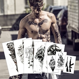 Achetez des tatouages temporaires personnalisés OEM, non toxiques, pour hommes et femmes, faux tatouages personnalisés - Product Image 1