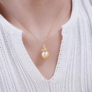 Accesorios DIY 31179, Precioso Collar con Colgante de Jade y Cuentas de Plata S925 de 10-13 mm, Base Vacía para Colgantes de Perlas Premium - Product Image 2