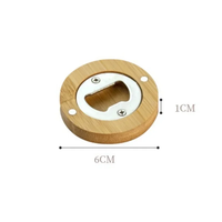 Décapsuleur magnétique en bambou gravé avec logo personnalisé de qualité en bois sous-verre de cuisine pour les fêtes de cuisine mariages réfrigérateur cadeaux