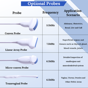 Sistem Ultrasound <span class=keywords><strong>Doppler</strong></span> Warna Veteriner Portabel Resolusi Tinggi 3D dengan Layar LCD 15 Inci untuk Diagnosis Medis - Product Image 6