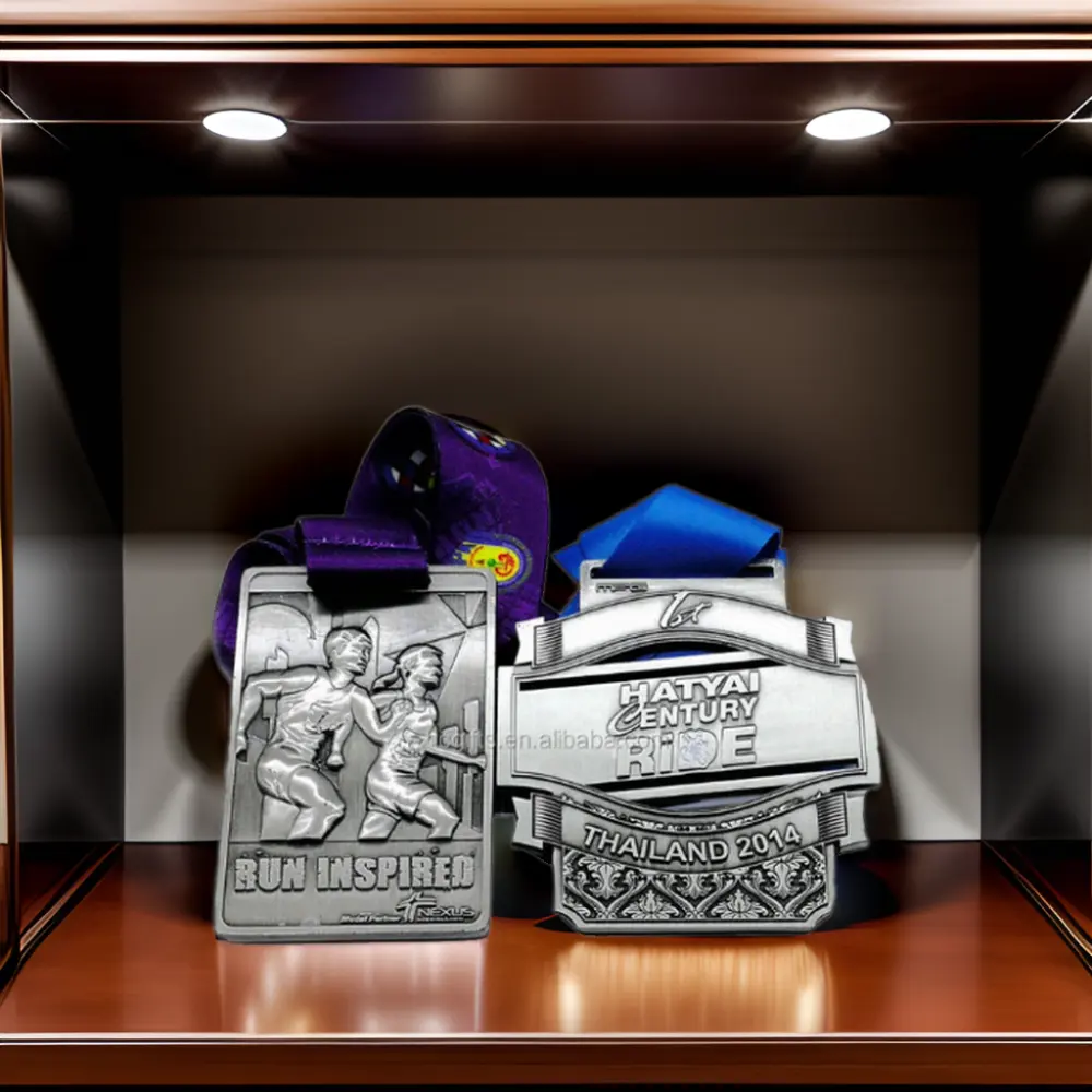 Personalized Medals Sports Metal Custom Design Gold Award Medals Souvenir Metal Marathon Soft Hard Enamel Medal with Velvet Box