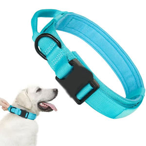 Collier de dressage réglable pour grand chien avec néoprène en nylon rembourré et petit quantité minimale de commande à double verrouillage à dégagement rapide - Product Image 5