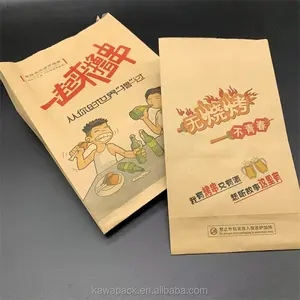 免费样品可堆肥扁平挎包环保纸铝箔油炸食品袋