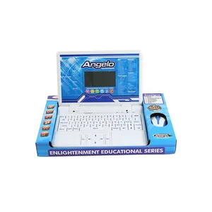 Brinquedo educacional para laptop, inglês, francês, aprendizagem, computador para criança