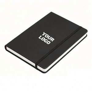 Wholesale with Elastic Strap Pu Journal A5 A6 Notebook Printed Brand Logo <b>Note</b> <b>Book</b> Custom PU Leather Journal Notebook Custom - Product Image 1