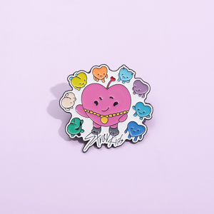 Protege tus dientes con alfileres esmaltados dientes de corazón coloridos broche lindo mochila sombrero accesorios insignia de Metal regalo joyería al por mayor - Product Image 3