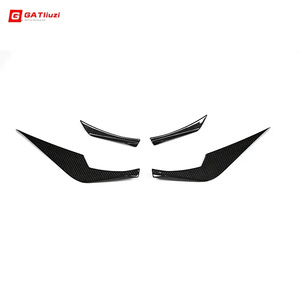 4Pcs Canards avant en carbone sec de type <span class=keywords><strong>KB</strong></span> pour BMW G80 G82 G83 M3 M4 Competition Car Front Bumper Air Knife Car Side Canards 2021 +. - Product Image 2