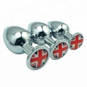 Bouchon <span class=keywords><strong>anal</strong></span> en acier inoxydable avec ornement en cristal étanche IPX7, logo personnalisable, marque OEM, texture lisse, jouet pour adultes - Product Image 3