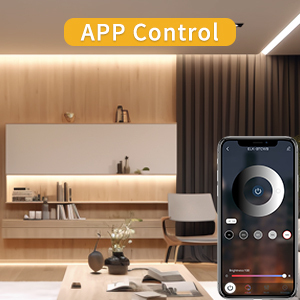 Bandes LED flexibles COB, 3000K DC24V, blanc dimmable, contrôle par télécommande et application, lumières LED en forme <span class=keywords><strong>de</strong></span> corde pour salon, étagère, cabine, <span class=keywords><strong>lit</strong></span> - Product Image 6