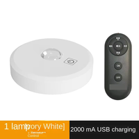Veilleuse LED moderne sans fil, blanc ivoire, lampe d'armoire faite à la main, petit projecteur de charge par induction intelligent