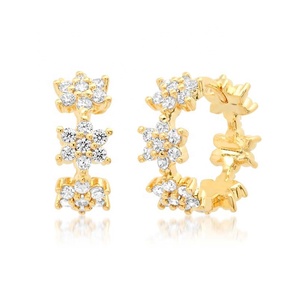 <span class=keywords><strong>Pendientes</strong></span> de Plata de Ley 925 de Alta Calidad con Diseño Duradero Gemnel 2026, Delicados y Brillantes con Circonitas Cúbicas, Estilo Flor, para Mujer - Product Image 3