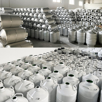 Récipient YDS-10 d'azote liquide de thermos d'insémination artificielle pour le magasin de sperme cryogénique