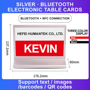 7Inch High Definition 3 Color E-ink Screen Table Card <b>Smart</b> Digital Card Rechargeable NFC Conference Table Card - Product Image 2