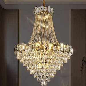 Éclairage de zèle salle de banquet lampes suspendues décoration d'hôtel grand lustre en cristal de luxe pour salon - Product Image 1