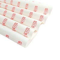 Papier sulfurisé écologique et recyclable pour hamburgers, avec logo personnalisé imprimé