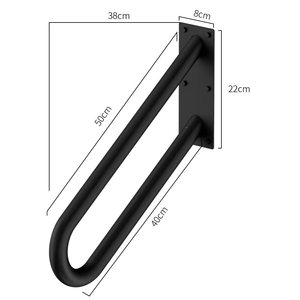 Stainless Steel Wall Mount <strong>Handrail</strong> Handle Non-Slip Porch Railing U Shape Stair <strong>Handrails</strong> Wall Mount <strong>Handrail</strong> <strong>for</strong> Our Door <strong>Steps</strong> - Product Image 4