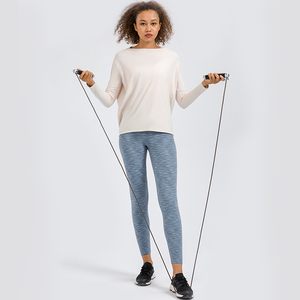 SHINBENE Fitness Gym allenamento Oversize Pullover top camicia a maniche lunghe da <span class=keywords><strong>donna</strong></span> in tinta unita <span class=keywords><strong>maglia</strong></span> <span class=keywords><strong>sportiva</strong></span> - Product Image 5