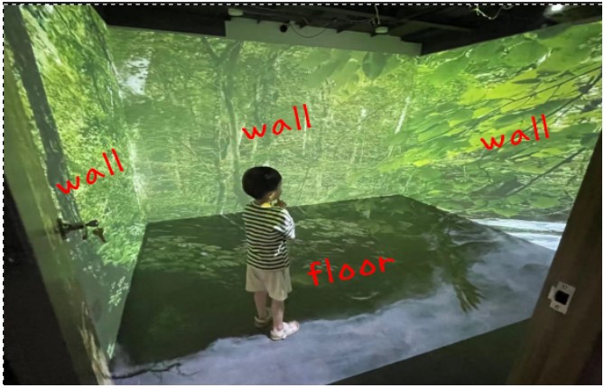 3D defi 360 Virtual Reality Cave technology Immersive 3D visual feast art show projection mapping system