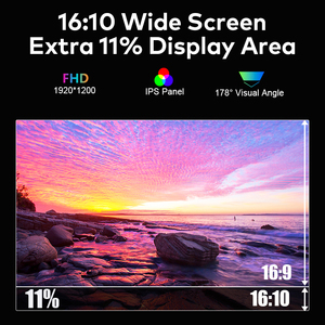 เทรนด์ใหม่ อุปกรณ์อิเล็กทรอนิกส์สำหรับผู้บริโภค จอภาพตั้งโต๊ะ 1200P IPS ขนาด 15.3 นิ้ว แล็ปท็อปพกพา จอแสดงผลสี่จอ ซีรีส์ธุรกิจ อินเทอร์เฟซ Type-C 60Hz - Product Image 5