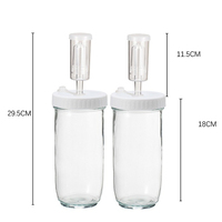 Vente en gros de couvercles de bocaux Mason à fermeture hermétique de 86 mm pour bocaux à large ouverture (seulement les couvercles)