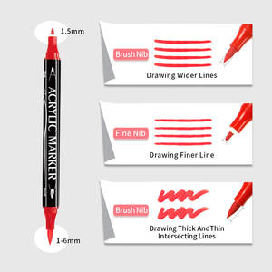 MagiArt防水双尖记号笔绘图永久工厂丙烯酸涂料记号笔 - Product Image 4