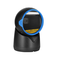 Pemindai Barcode Desktop Omnidirectional 2D QR Hands Free, Kabel USB, Nirkabel 2.4G, untuk Pembacaan di Meja Kasir Supermarket dan Toko Retail
