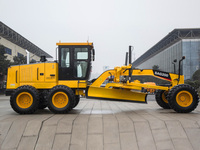 Niveleuse de terrain 200 CV avec lame de coupe large et réglable, modèle SAG200, pour l'entretien routier extérieur