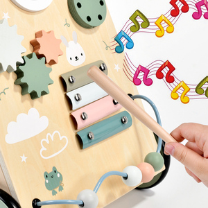 Juguete de Madera Multifuncional para Niños, Andador para Bebés, Desarrolla Habilidades Motoras, Estimula la Empuje y la Tracción - Product Image 5