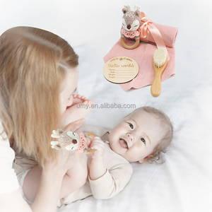 Hochet Crochet <span class=keywords><strong>Anneau</strong></span> <span class=keywords><strong>de</strong></span> <span class=keywords><strong>Dentition</strong></span> Bébé en Bois Jouets <span class=keywords><strong>de</strong></span> <span class=keywords><strong>Dentition</strong></span> Sans BPA <span class=keywords><strong>Anneau</strong></span> <span class=keywords><strong>de</strong></span> <span class=keywords><strong>Dentition</strong></span> en Bois Jouets pour Bébés 0-6 Mois - Product Image 5