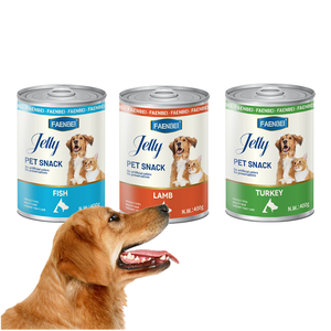 <strong>Hypoallergenic</strong> High Protein Chicken Breast <strong>Wet</strong> <strong>Food</strong> Grain-Free 400g Turkey Lamb Fish Flavors Pet <strong>Dog</strong> Canned <strong>Food</strong> for Adult <strong>Dogs</strong> - Product Image 1