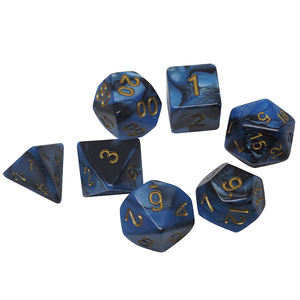 De mármol al por mayor Multi-color 7pcs <span class=keywords><strong>RPG</strong></span> y DND dados de juego de dados poliédricos conjunto - Product Image 4