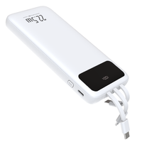 22.5W PD + QC Powerbank 10000mah 20000mah Portable Outdoor Power Bank Charge rapide 20000Mah