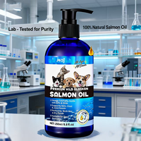 Huile de saumon OEM pour chiens et chats, pour une peau et un pelage sains, huile de poisson, oméga 3 EPA DHA, complément alimentaire liquide pour animaux de compagnie