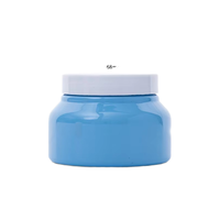 Pot cosmétique de luxe en PET à large ouverture, pot en plastique pour crème pour le visage, beurre corporel, soin des cheveux et de la peau, emballage en plastique rechargeable