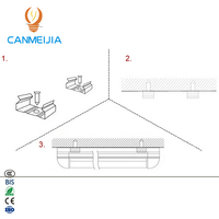 Lampe suspendue LED 60W 1,2 m pour éclairage intérieur, luminaire commercial/de bureau, barre lumineuse/lamparas/luminaire suspendu, lustres et lampes, luminaire suspendu