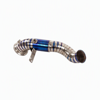 Downpipe de Flujo Superior de Acero Inoxidable 304 de Aleación de Titanio Premium para Mercedes-Benz C250 1.5T 2.0T W205, Optimiza la Velocidad de Respuesta del Turbo, 2014-2020