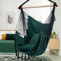 Chaise suspendue en macramé pour intérieur et extérieur, très vendue, pour chambre à coucher