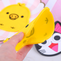Sous-verre en silicone motif dessin animé antidérapant, tapis de protection mignon pour tasses à thé