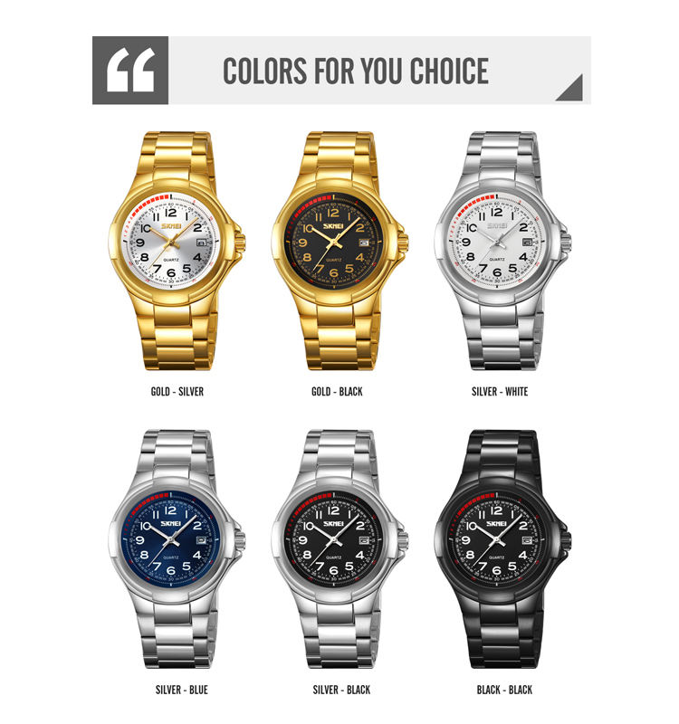 Luminous Light Wholesale SKMEI 9320 Solid Stainless Steel Strap Men Quartz  Wrist Watch Analogue Watch