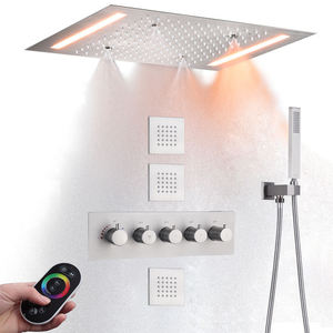 Матовая черная система для душа, 14X20 дюймов - Product Image 3