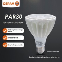 Projecteur LED PAR30 20W/31W à culot E27, COB haute luminosité, faisceau focalisé 3000K/4000K/6500K, garantie 1 an pour les achats professionnels