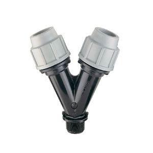 Raccordo a biforcazione in plastica PP 16x16x3/4 per impianti idraulici - Product Image 1